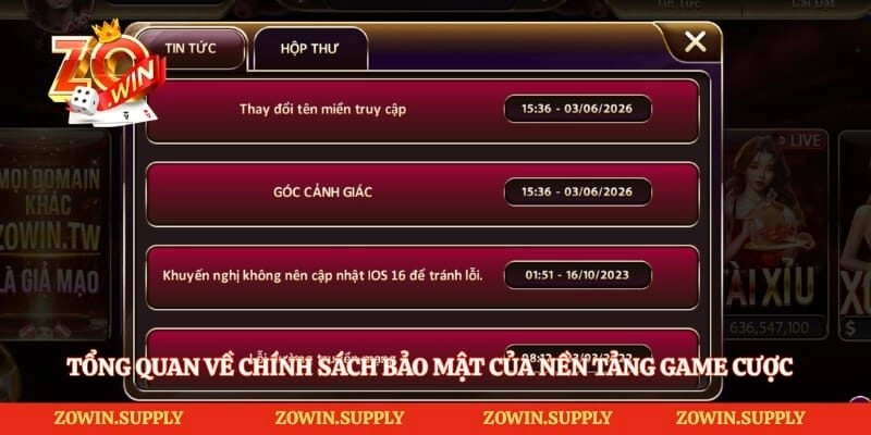Tổng quan về chính sách bảo mật của nền tảng game cược